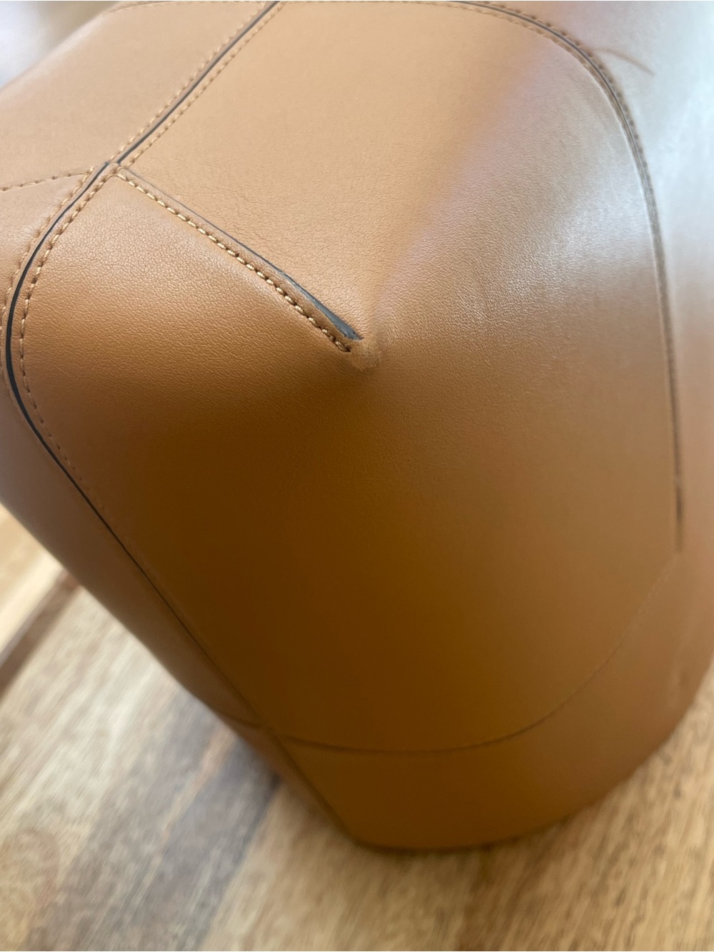 Tory Burch Cognac Leather Tote with Zip Pouch - Picture 8 of 14